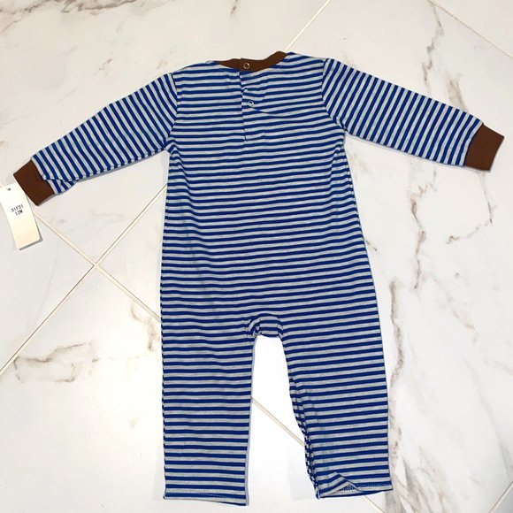 Boys Striped BEAR One Piece Longall NWT - Picture 8 of 8